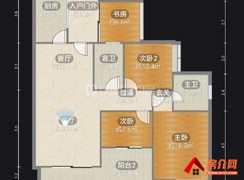 （星美新外滩小区二手房）华新开发区星美新外滩，3室2厅二手房出售,57.8万元