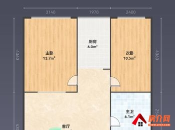 鸡冠仲兴小区，2室1厅二手房出售,报价：17.8万元