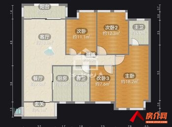 青秀保利童心缘，4室2厅二手房出售,报价：138万元