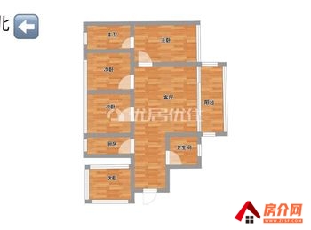 （锦云湖光小区二手房）南宁江南锦云湖光,3室2厅二手房出售,75万元