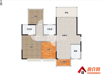 中南春风南岸小区房屋出售，江南中南春风南岸，3室2厅，报价：69万元