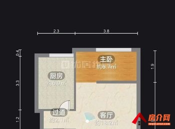 睢阳宇鑫国际广场，1室0厅二手房出售,报价：24.8万元