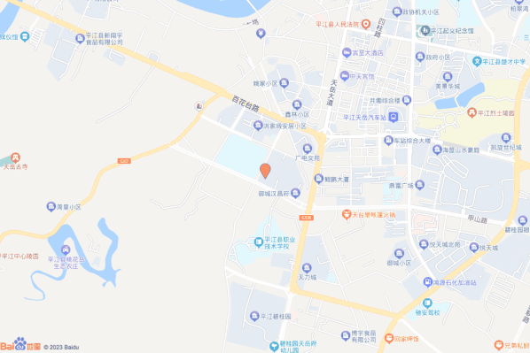 平江县洪家塅路与甲山大道交汇处东北角